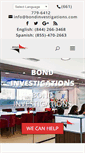 Mobile Screenshot of bondinvestigations.com